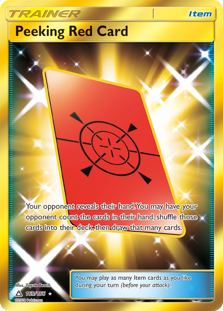 Peeking Red Card - Image 1