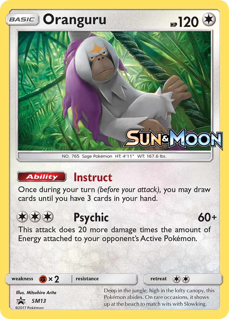 2017 Pokémon SM Black Star Promos 2017 Pokémon SM Black Star Promos #SM13 trading card