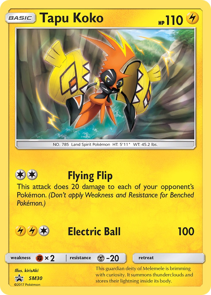 2017 Pokémon SM Black Star Promos 2017 Pokémon SM Black Star Promos #SM30 trading card