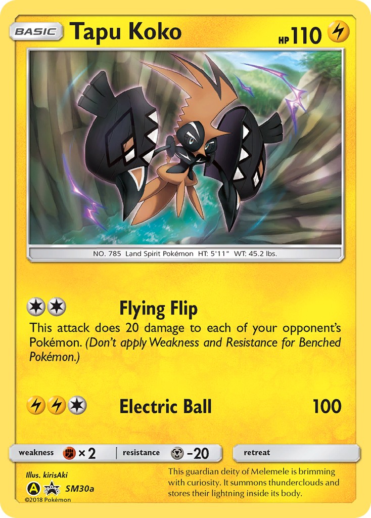 2017 Pokémon SM Black Star Promos 2017 Pokémon SM Black Star Promos #SM30a trading card