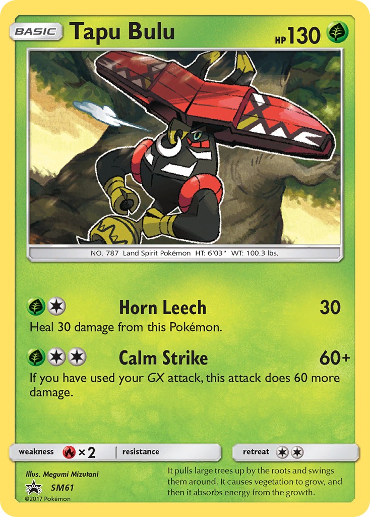 2017 Pokémon SM Black Star Promos 2017 Pokémon SM Black Star Promos #SM61 trading card