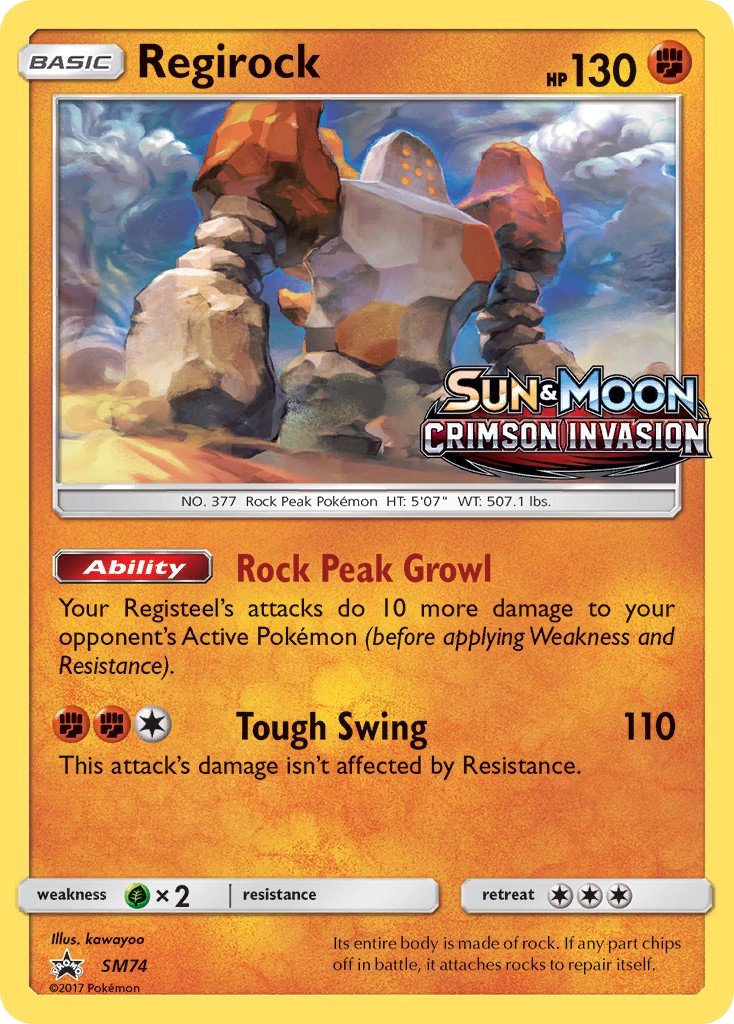 2017 Pokémon SM Black Star Promos 2017 Pokémon SM Black Star Promos #SM74 trading card