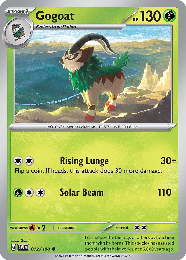 2023 Pokémon Scarlet & Violet 2023 Pokémon Scarlet & Violet #12 trading card