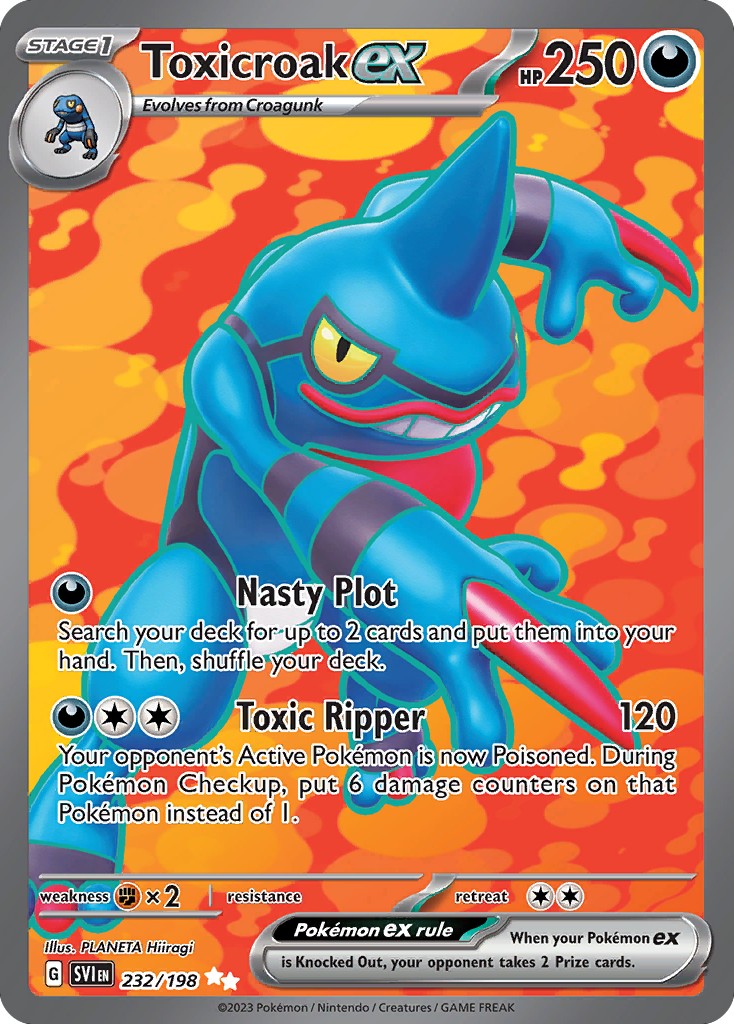 Toxicroak ex (Ultra Rare · Holo) · 2023 · Scarlet & Violet