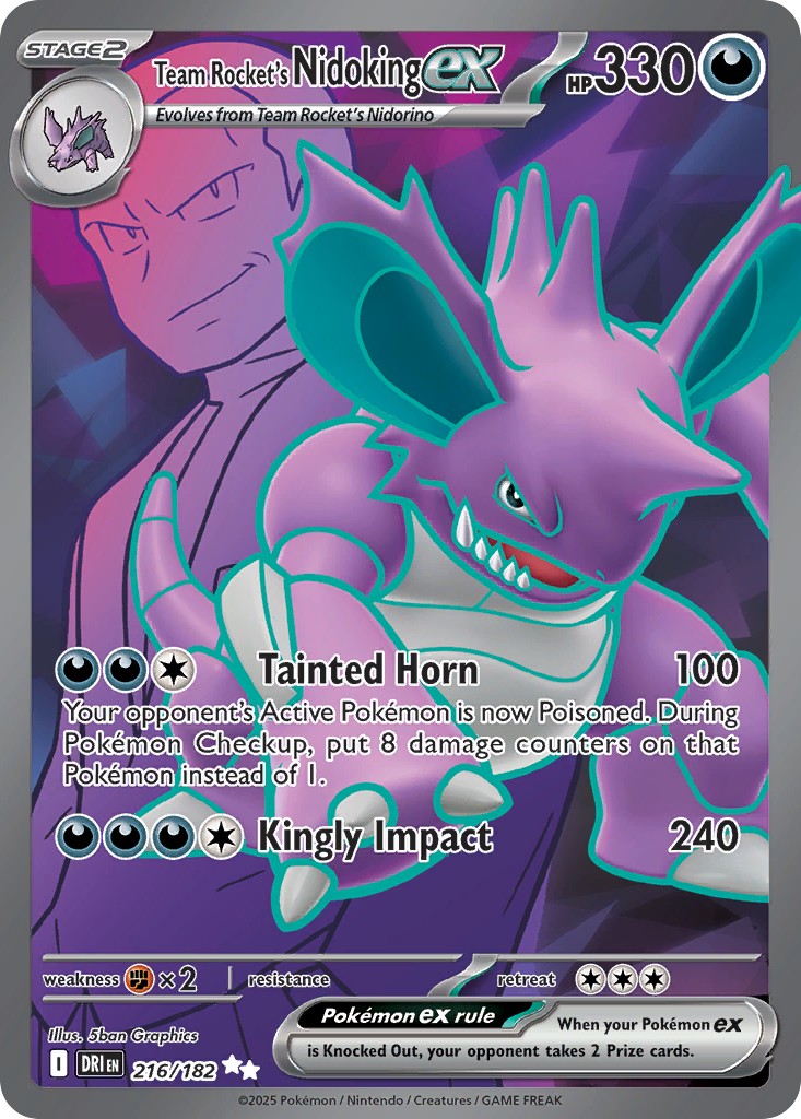 Team Rocket's Nidoking ex - Image 1