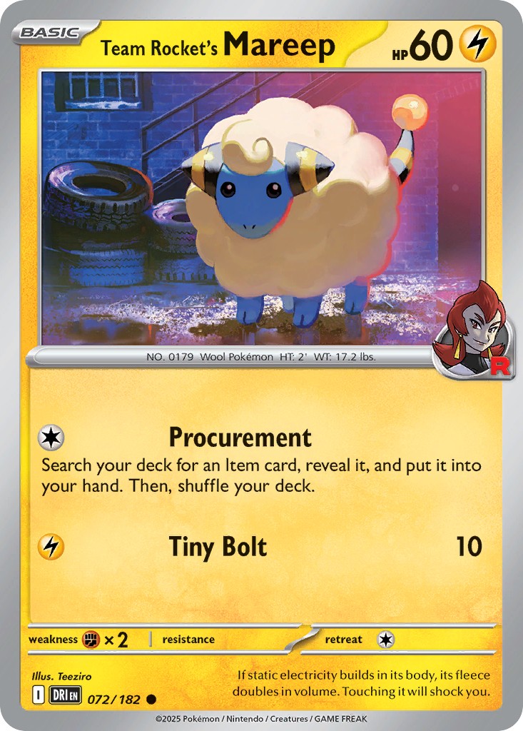 Team Rocket's Mareep - Image 1