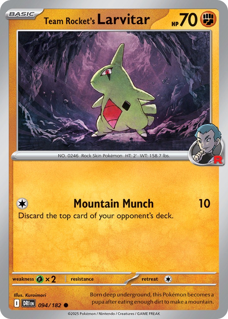 Team Rocket's Larvitar - Image 1