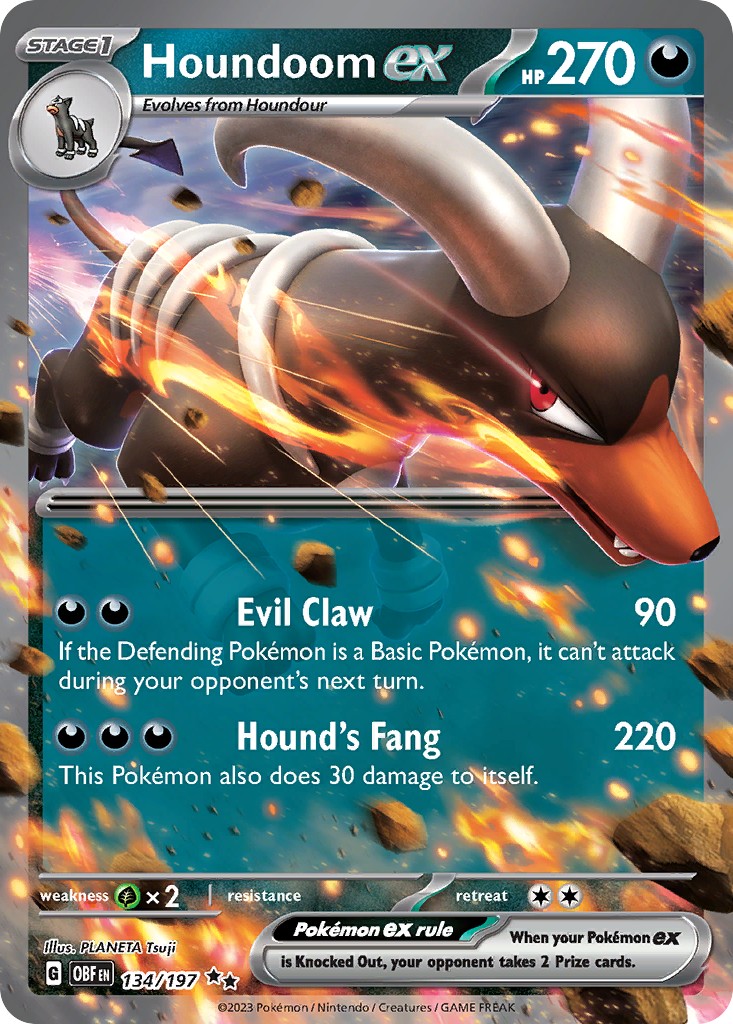 2023 Pokémon Obsidian Flames 2023 Pokémon Obsidian Flames #134 trading card