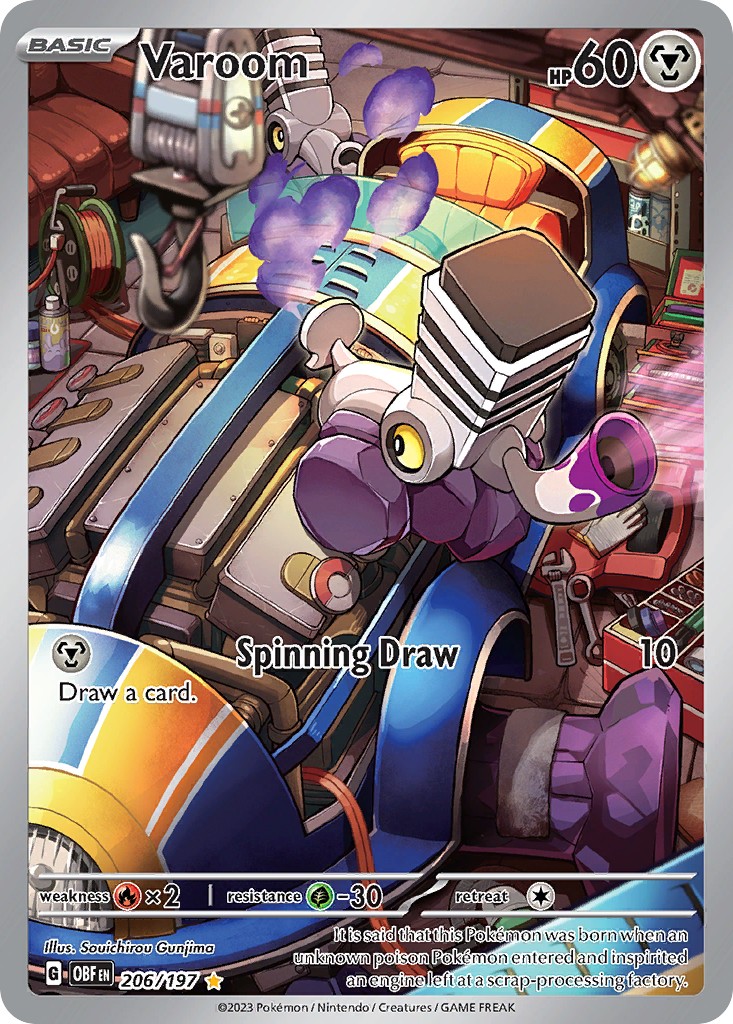 2023 Pokémon Obsidian Flames 2023 Pokémon Obsidian Flames #206 trading card
