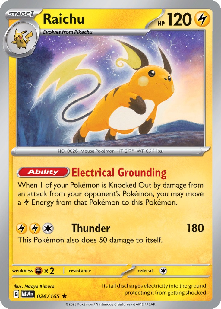 Raichu (Rare · Normal) · 2023 · 151
