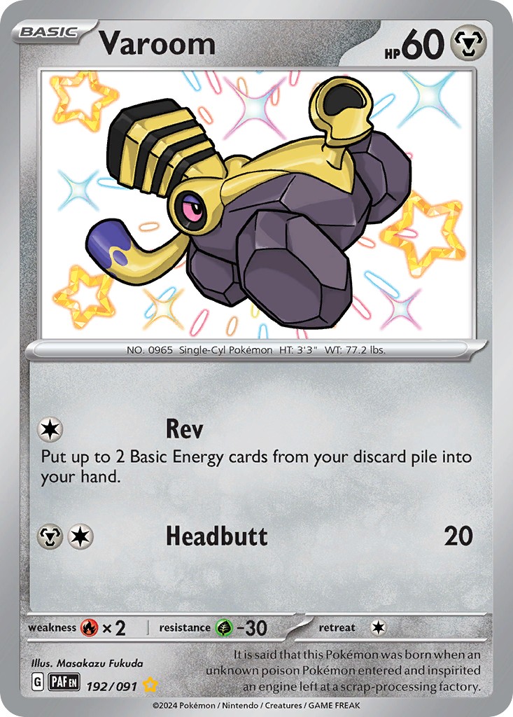 2024 Pokémon Paldean Fates 2024 Pokémon Paldean Fates #192 trading card