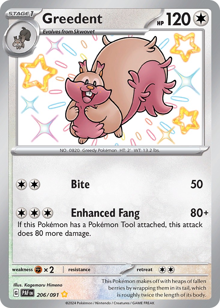 2024 Pokémon Paldean Fates 2024 Pokémon Paldean Fates #206 trading card