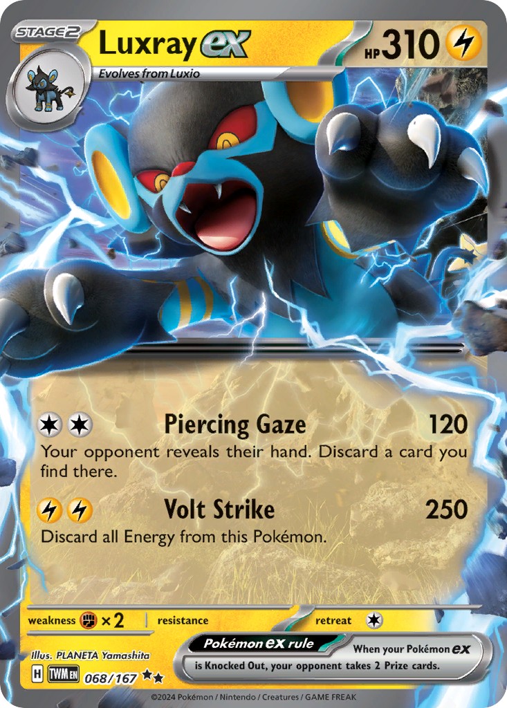 Luxray ex (Double Rare · Holo) · 2024 · Twilight Masquerade
