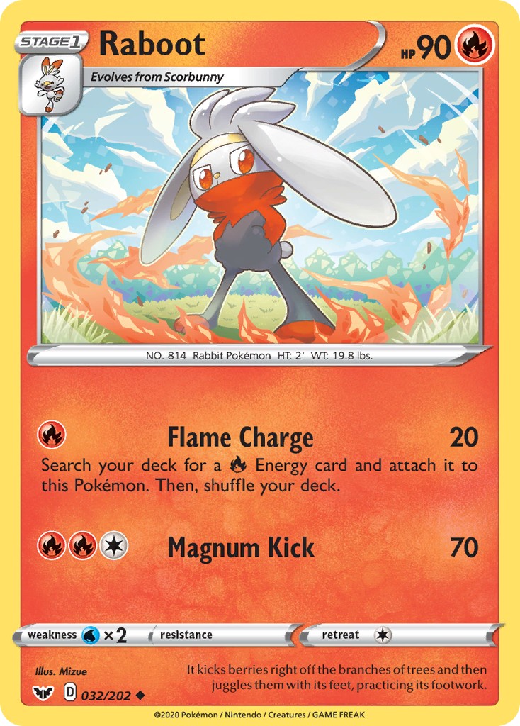 2020 Pokémon Sword & Shield 2020 Pokémon Sword & Shield #32 trading card