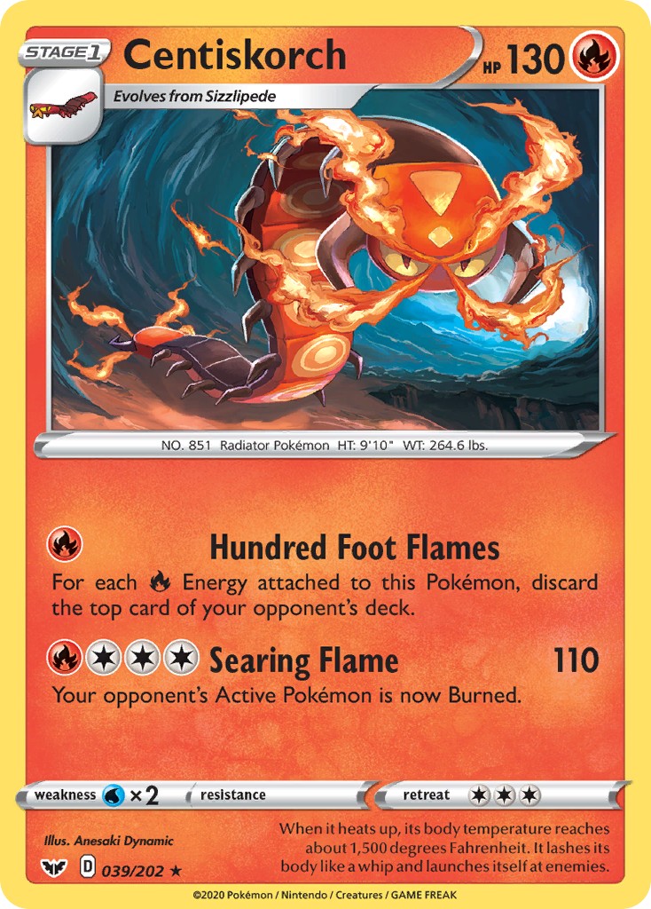 2020 Pokémon Sword & Shield 2020 Pokémon Sword & Shield #39 trading card