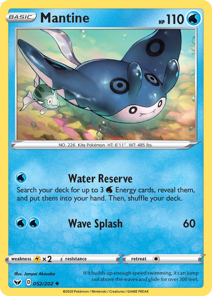 2020 Pokémon Sword & Shield 2020 Pokémon Sword & Shield #52 trading card