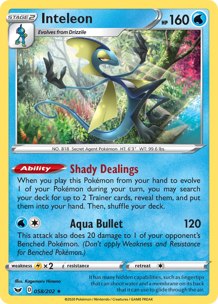 2020 Pokémon Sword & Shield 2020 Pokémon Sword & Shield #58 trading card