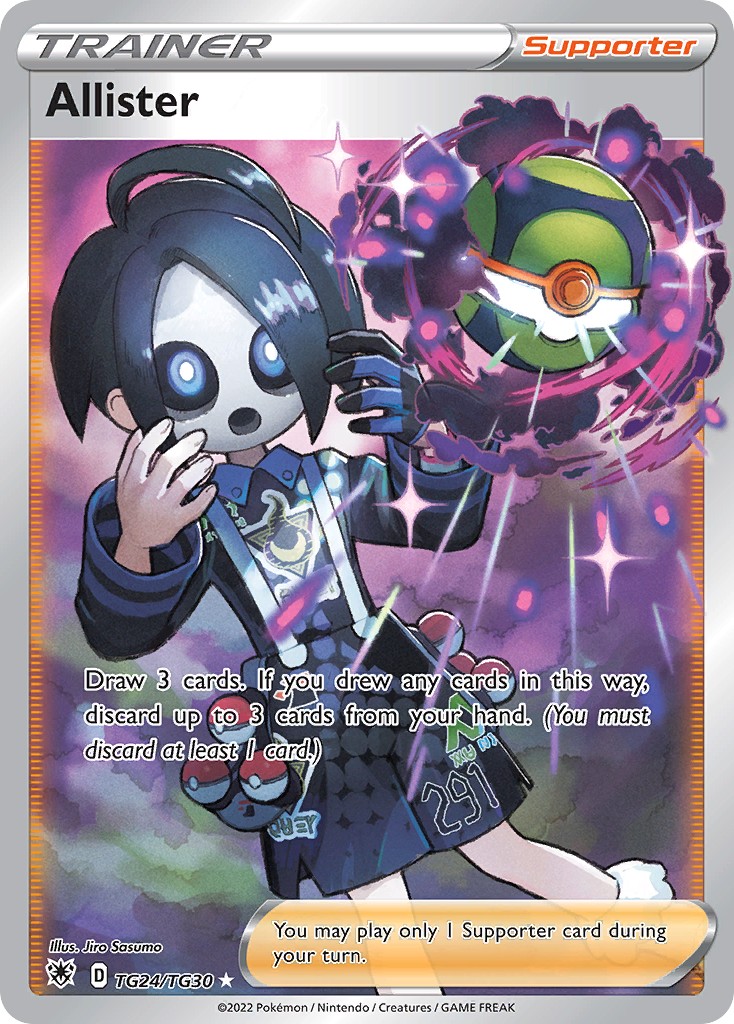 Allister (Trainer Gallery · Ultra Rare · Holo)