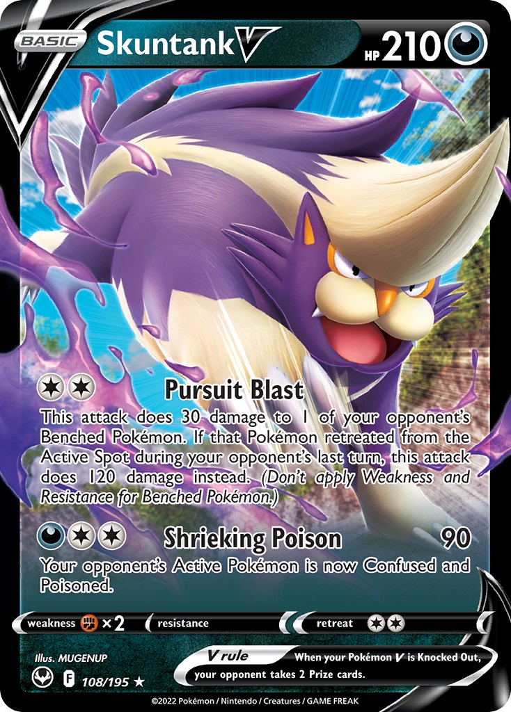 2022 Pokémon Silver Tempest 2022 Pokémon Silver Tempest #108 trading card