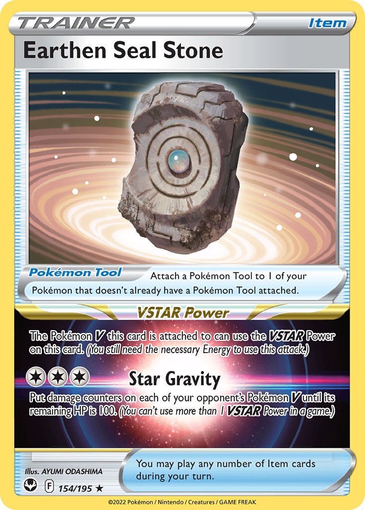 Earthen Seal Stone (Holo Rare · Holo) · 2022 · Silver Tempest