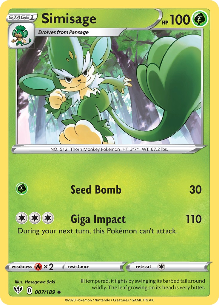 2020 Pokémon Darkness Ablaze 2020 Pokémon Darkness Ablaze #7 trading card