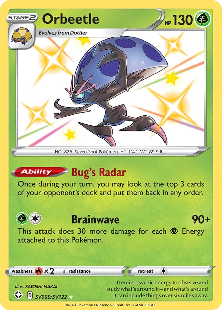2021 Pokémon Shining Fates 2021 Pokémon Shining Fates #SV009 trading card