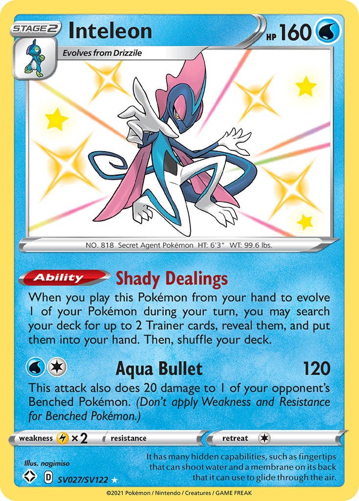 2021 Pokémon Shining Fates 2021 Pokémon Shining Fates #SV027 trading card