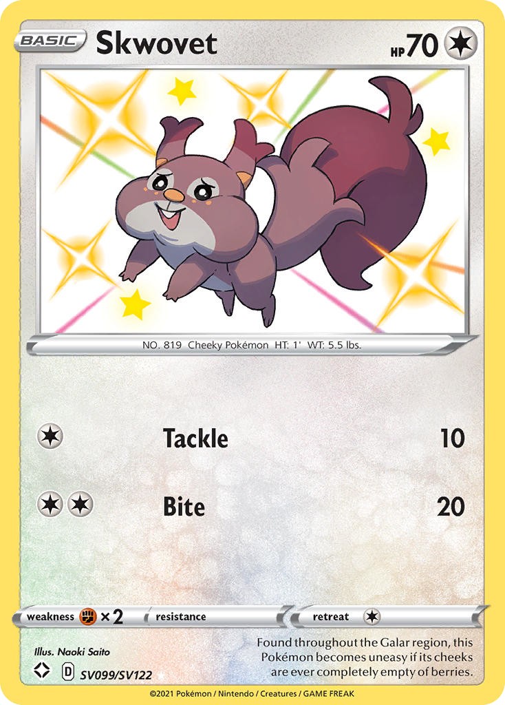2021 Pokémon Shining Fates 2021 Pokémon Shining Fates #SV099 trading card