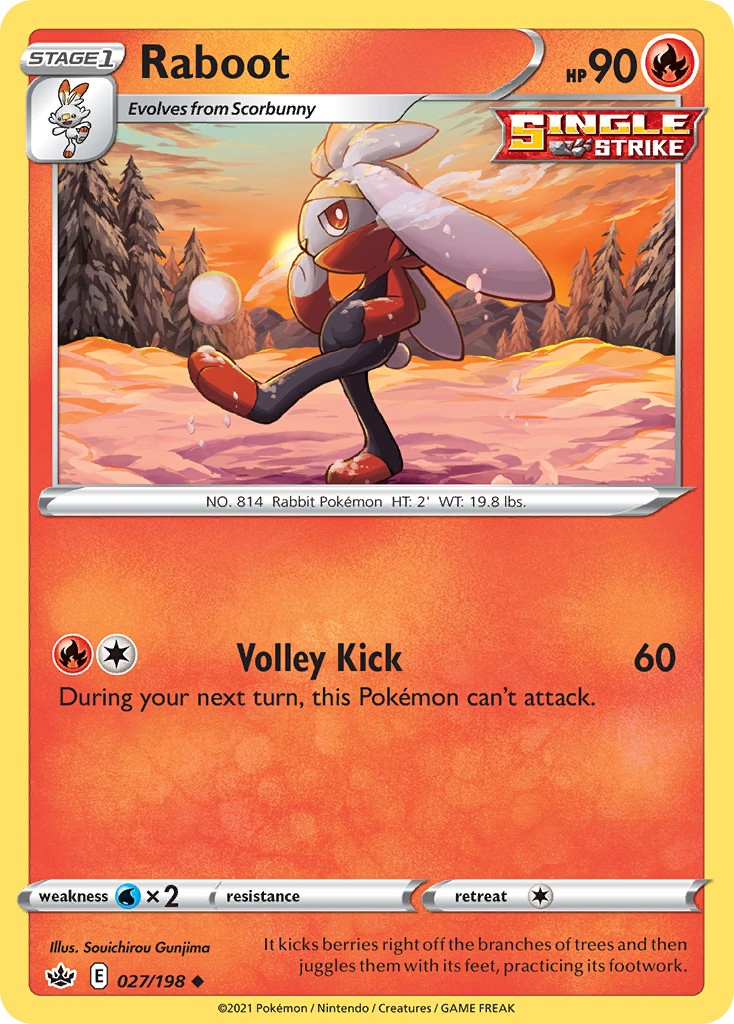 2021 Pokémon Chilling Reign 2021 Pokémon Chilling Reign #27 trading card