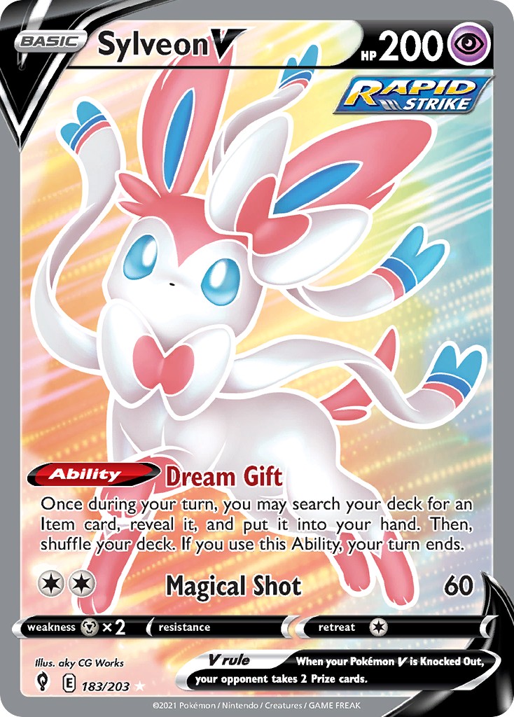 2021 Pokémon Evolving Skies 2021 Pokémon Evolving Skies #183 trading card