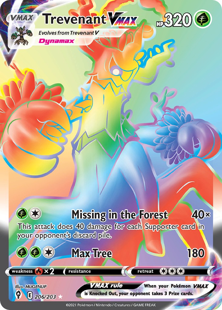 2021 Pokémon Evolving Skies 2021 Pokémon Evolving Skies #206 trading card