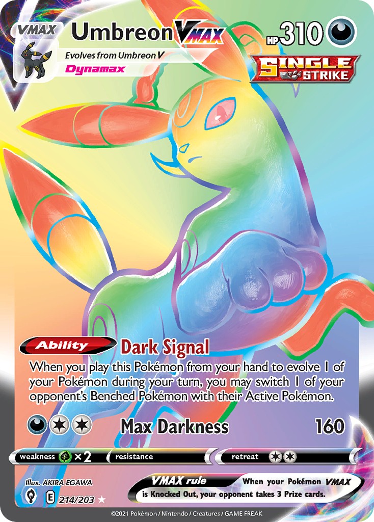 2021 Pokémon Evolving Skies 2021 Pokémon Evolving Skies #214 trading card