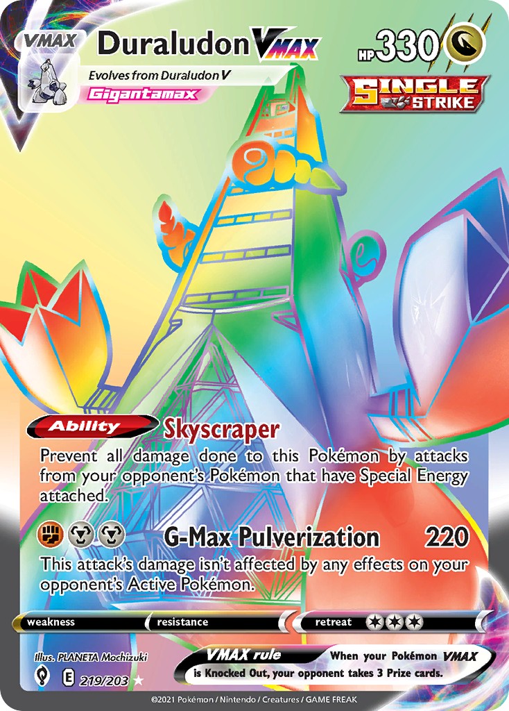 2021 Pokémon Evolving Skies 2021 Pokémon Evolving Skies #219 trading card