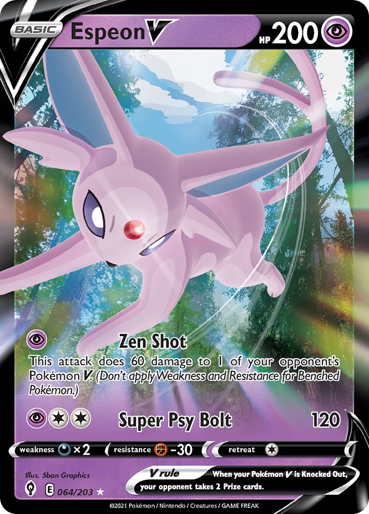 2021 Pokémon Evolving Skies 2021 Pokémon Evolving Skies #64 trading card