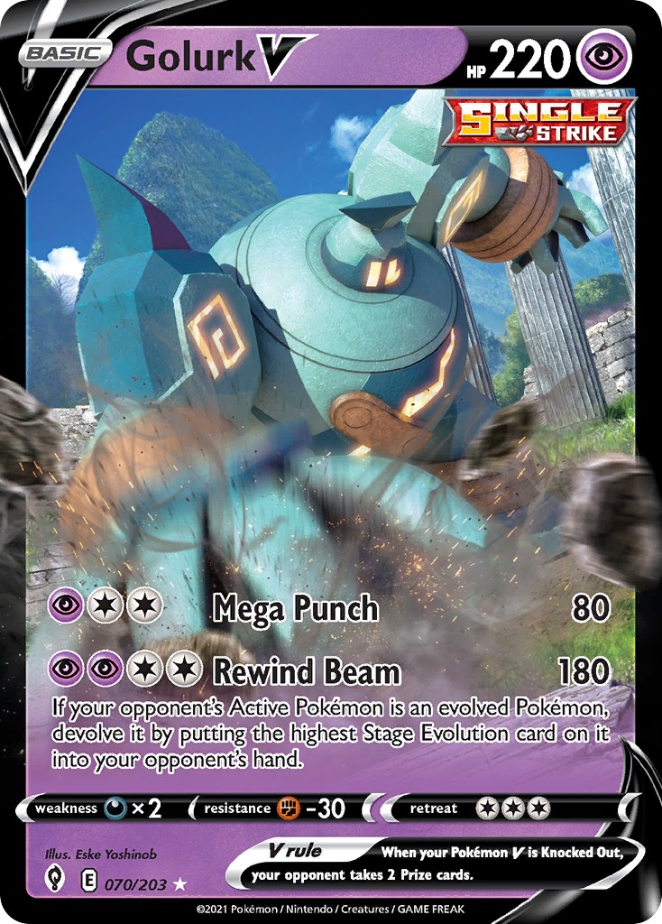 2021 Pokémon Evolving Skies 2021 Pokémon Evolving Skies #70 trading card