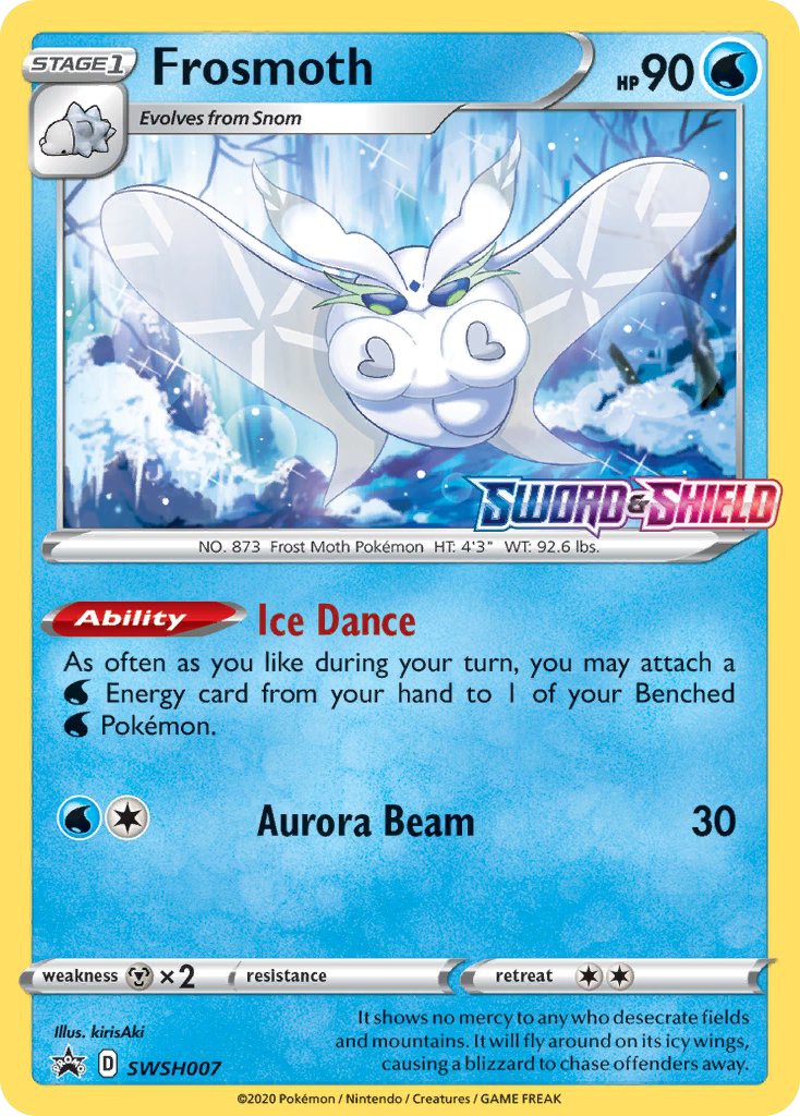 2019 Pokémon SWSH Black Star Promos Frosmoth #SWSH007 trading card