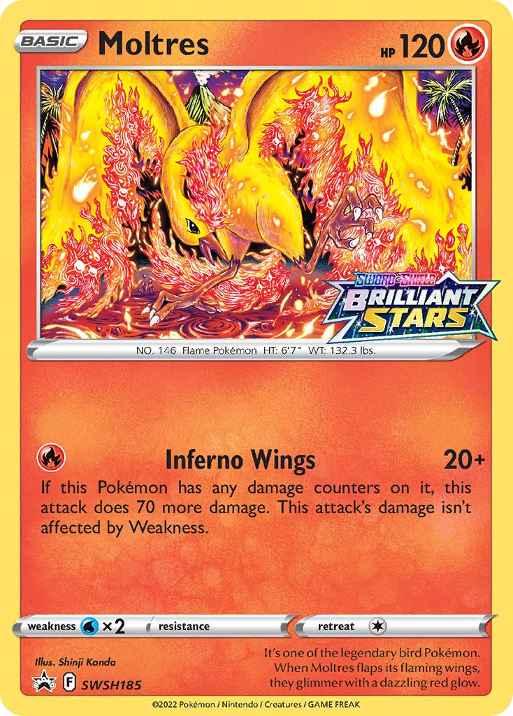 Moltres (Promo · Holo) · 2019 · SWSH Black Star Promos