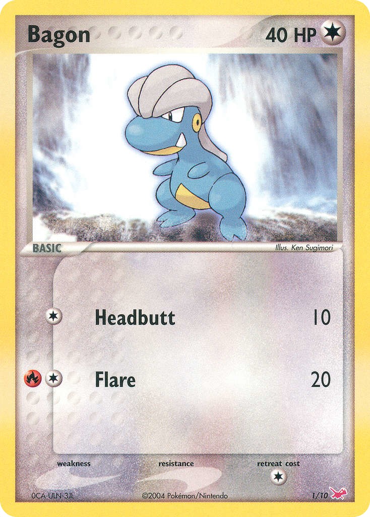 2004 Pokémon EX Trainer Kit Latias Bagon #1 trading card