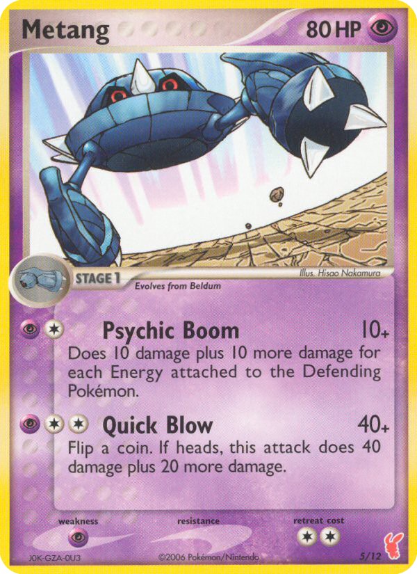 2006 Pokémon EX Trainer Kit 2 Plusle Metang #5 trading card