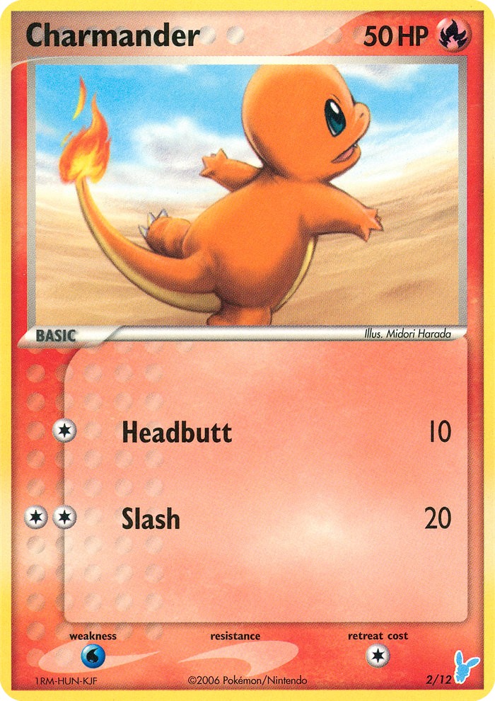 2006 Pokémon EX Trainer Kit 2 Minun Charmander #2 trading card