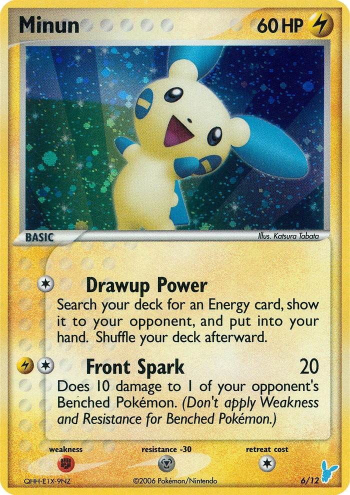 2006 Pokémon EX Trainer Kit 2 Minun Minun #6 trading card