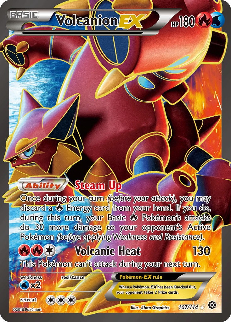 2016 Pokémon Steam Siege 2016 Pokémon Steam Siege #107 trading card