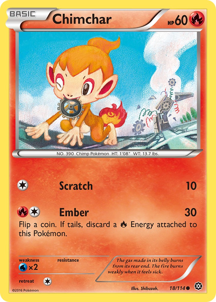 2016 Pokémon Steam Siege 2016 Pokémon Steam Siege #18 trading card