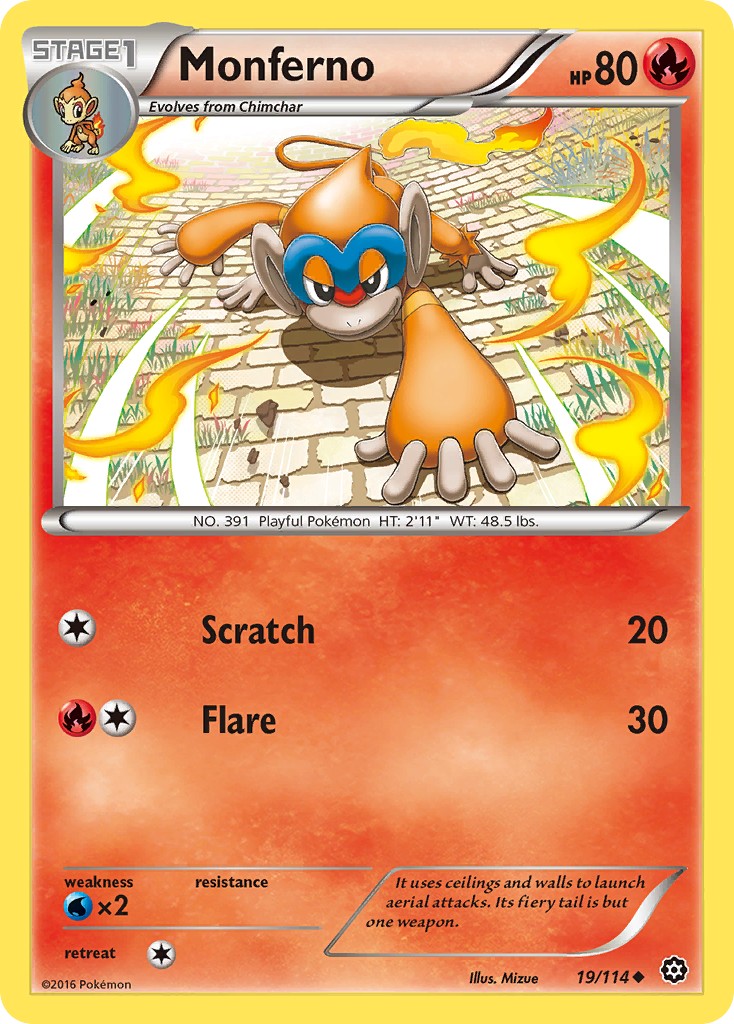 2016 Pokémon Steam Siege 2016 Pokémon Steam Siege #19 trading card