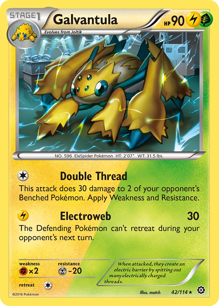 2016 Pokémon Steam Siege 2016 Pokémon Steam Siege #42 trading card