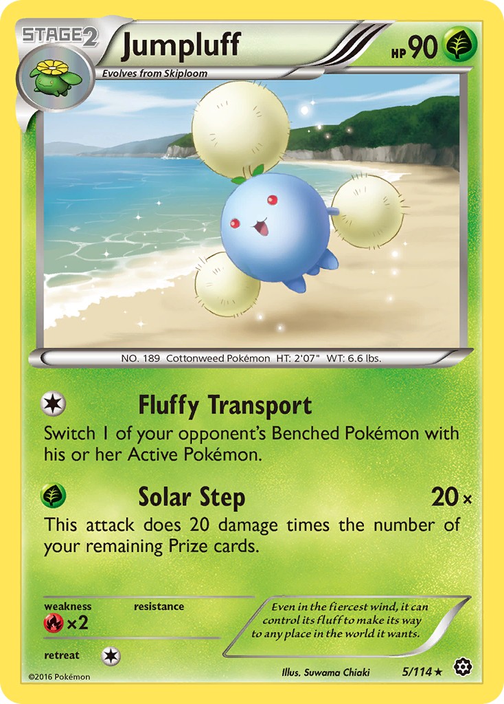 2016 Pokémon Steam Siege 2016 Pokémon Steam Siege #5 trading card