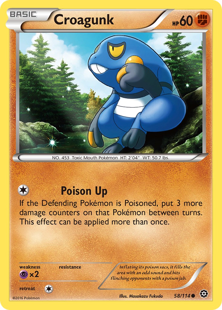2016 Pokémon Steam Siege 2016 Pokémon Steam Siege #58 trading card