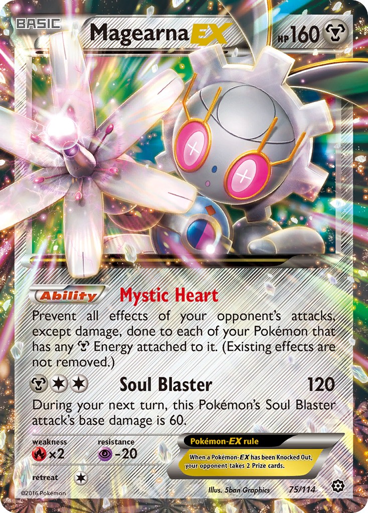 2016 Pokémon Steam Siege 2016 Pokémon Steam Siege #75 trading card
