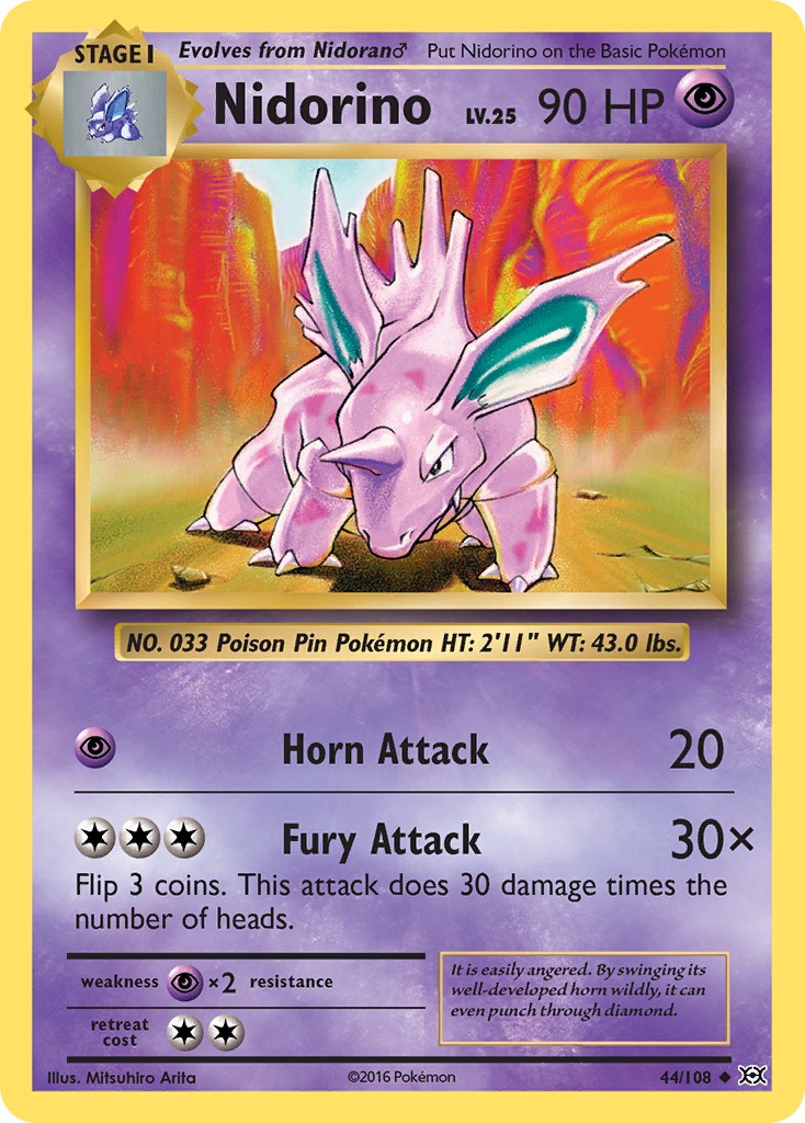 2016 Pokémon Evolutions 2016 Pokémon Evolutions #44 trading card