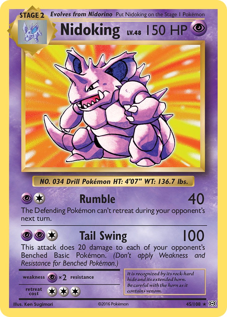 2016 Pokémon Evolutions 2016 Pokémon Evolutions #45 trading card